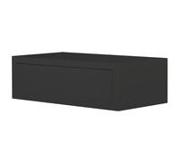 Mensola da Parete 1 Cassetto 45x13,4x23,7 cm in Fibra di Legno Lego Maxi Nero