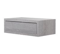 Mensola da Parete 1 Cassetto 45x13,4x23,7 cm in Fibra di Legno Lego Maxi Rovere Grigio New