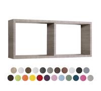 MENSOLA DA PARETE 2 SCOMPARTI VARI COLORI 70X30 CM MOD. MORGANA