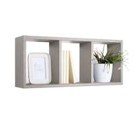 MODULARREDO | TRISTANO Mensola da Muro, Libreria Sospesa, Libreria da Parete, Scaffale da Parete, Rovere Grigio Nuovo, 70x30 p15.5 cm - Made in Italy