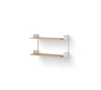 Mensola da Parete 450 Rovere e Bianco