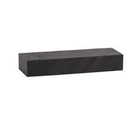 Mensola da parete, 60 x 10 x 20 cm, in legno massello/effetto pietra, moderna, design rettangolare, da appendere al soggiorno, antracite