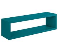 Mensola da Parete 60x18x15,5 cm in Fibra di Legno Regolo Blu Atollo