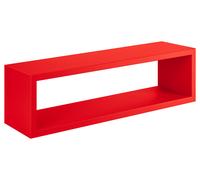 Mensola da Parete 60x18x15,5 cm in Fibra di Legno Regolo Rosso
