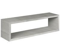 Mensola da Parete 60x18x15,5 cm in Fibra di Legno Regolo Rovere Grigio