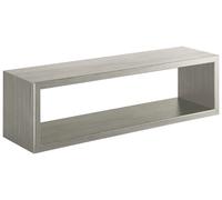Mensola da Parete 60x18x15,5 cm in Fibra di Legno Regolo Rovere Grigio New