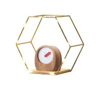 Mensola da parete a d'ape, design moderno esagono, con luci, decorativa da parete geometrica, per camera da , cucina e area di lavoro, memoria galleggiante per elegante organizzazione