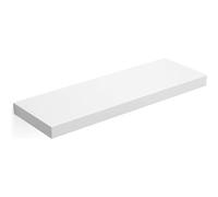 Mensola da parete bianca 60x25 cm in mdf con reggimensola a scomparsa scaffale