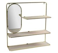 MENSOLA DA PARETE CON SPECCHIO PIEGHEVOLE BACHECA LIBRERIA METALLO 701670cm