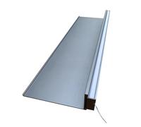 Mensola Da Parete Galleggiante A Led Con Luce E Trasformatore Integrati, Mensole Da Parete In Metallo Per Soggiorno E Camera Da Letto, Elegante Nero Con Illuminazione, Design Salvaspazio. Grigio, 50