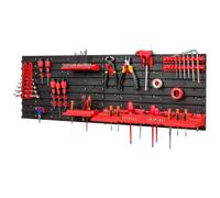 Mensola da parete gancio 20 staffe plastica 3 ripiani sistema di stoccaggio