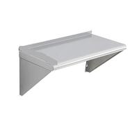 Mensola da parete in acciaio inossidabile, resistente scaffale galleggiante per cucina, ristorante e bar, controllo di precisione (30,5 x 61 cm) - Soluzione di nizzazione durevole ed elegante