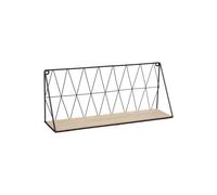 ATMOSPHERA CREATEUR D'INTERIEUR - Mensola a Muro in Filo Metallico Nero 48x20cm