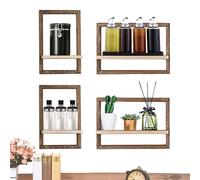 Mensola da parete in legno, scaffali quadrati montati a parete, scaffali galleggianti in legno, mensola a parete a parete, cubo, decorazione domestica, stoccaggio