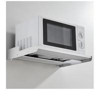 Mensola da parete in metallo resistente per forno a microonde e supporti per forno elettrico, salvaspazio, multifunzionale, per l'organizzazione del garage, robusta scaffalatura a parete con