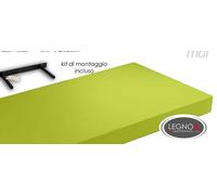 MENSOLA DA PARETE MODERNA LEGNO MURO REGGIMENSOLA A SCOMPARSA VERDE 100254 cm