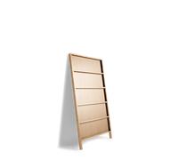 Mensola da Parete Moooi Oblique Piccolo con Lavabo Bianco in Rovere Tinto