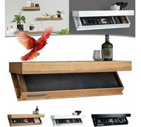 Mensola da parete nascosta con scomparto segreto, design con patta magica, per soggiorno o ufficio, decorazione moderna per la casa