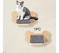 Mensola Da Parete Per Gatti Con Tiragraffi E Scala In Legno Per Arrampicarsi,