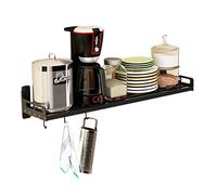 Mensola da parete per microonde, salvaspazio, da appendere, per microonde, pentole e padelle, essenziale per la casa e la cucina, design elegante