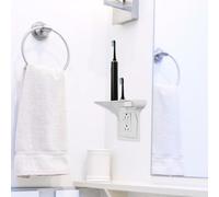 Mensola da parete per supporto - mensola a , adattatore per scaffale, supporto per riporre elettrici per bagno, stazione di ricarica, corridoio, camera degli ospiti, mensola a