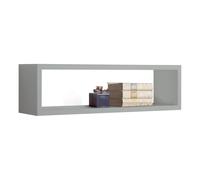 MENSOLA PARETE RETTANGOLARE GRIGIO SCAFFALE SALOTTO SOGGIORNO CAMERA REGOLO