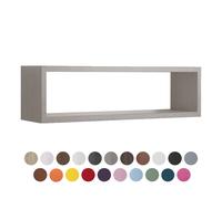 MODULARREDO | REGOLO Mensola da Muro, Pensile Bagno, Mensola da Parete, Scaffale da Parete, 60x17 p15.5 cm, Rosso - Made in Italy