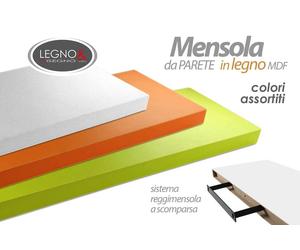Mensola da Parete Scaffale Reggimensola a Scomparsa Libreria COLOR 60254 cm