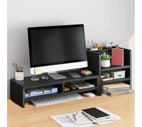 Mensola da scrivania in legno dotata di supporto rialzato per monitor aumenta la profondità per una maggiore conservazione mensola da scrivania per casa ufficio scrivania scrittura studio di gioco