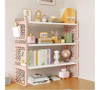 Mensola da scrivania, libreria, organizer da scrivania, solo per computer, libreria, piano di lavoro, scaffale, mensola da tavolo per scrivania (dimensioni: 3 ripiani)