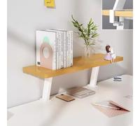 Mensola da scrivania regolabile con morsetto, 60 cm, rialzata per forniture da ufficio, colore bianco, ottimizza l'efficienza dello spazio di lavoro e massimizza la produttività, accessorio ideale per