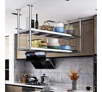 Mensola da soffitto, da appendere al soffitto, in acciaio inox 303, supporto per piante americane, espositore per bar, cucina, KTV, facile da installare