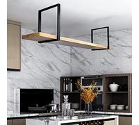 Mensola da soffitto in ferro battuto, portabottiglie sospeso e supporto per | Mobile contenitore sospeso a parete per bar o cucina, facile da installare. 120x30x50 cm.