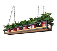 Mensola da soffitto in metallo, portavasi per piante e fiori, mensole sospese per interni, portaoggetti da cucina, portabottiglie per arredamento domestico, organizer per scaffalature(100x25x15cm)