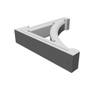 Mensola Decorativa Bracket per Parete - French Cleat 15x15 cm Supporto
