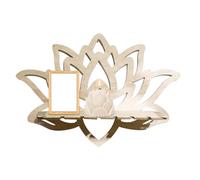 Mensola decorativa da parete in legno, 30 cm, a forma di, supporto per candele, design cavo, per camera da, soggiorno, bagno, espositore decorativo per piante, foto, portacandele