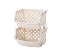 Mensola Della Cucina [Nessuna copertura] Cucina Scaffale portaoggetti di grande capacità Cesto portaoggetti for frutta Cesto multifunzionale for verdure for la casa Estante Para Cocina(2 floors)