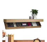 Mensola Di Design Con Scomparto Segreto, Mensola Nascosta Da Parete, 2025 Soluzioni Di Archiviazione A Parete, Mensola Per Soggiorno Ufficio Mensola Galleggiante Cassetto Nascosto 40x24x7,2 Cm