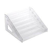 Mensola di visualizzazione a gradini - sollevatori acrilici per display | Schermi per biglietti di auguri | Con grande capacità: elegante organizzazione domestica, mensola per il trucco per cavolo