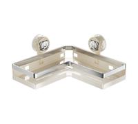 Mensola doccia angolare da parete con ventosa per shampoo e prodotti bagno