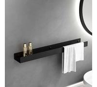 Mensola Doccia, Autoadesivo Mensole Resistente Alla SUS 304 Acciaio Inox Mensola Da Muro Bagno Porta Oggetti Per Camera Da Letto, Soggiorno, Cucina, Ufficio A Casa, Lavanderia ( Color : Black , Size :