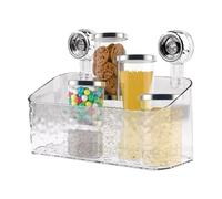 Mensola Doccia con Ventosa, Ripiano Ventosa, Portaoggetti Bagno con Ventosa Impermeabile,Dispenser E Organizer per Doccia, Carrello da Bagno con Aspirazione, Durevole E Stabile