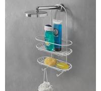 Mensola Doccia Ellipse 2 Ripiani Metaltex Supporto Ferro Rivestito Plastica