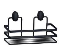 Mensola Doccia Rettangolare 1 Ripiano in Acciaio Nero Opaco Linea Cover