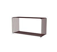 Mensola Estensibile Panton Wire 07 - Nero Rosso 70 cm x 25,7 cm