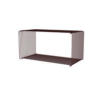 Mensola Estensibile Panton Wire 07 - Nero Rosso 70 cm x 34,8 cm