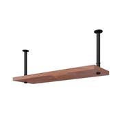 Mensola for piante da soffitto a strato singolo, portavasi for fiori, mensole galleggianti moderne - Legno + ferro meta | Scaffale for riporre pentole e padelle, portabottiglie for bar(200cm)