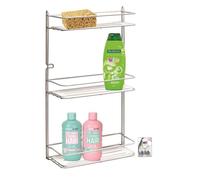 Mensola Frontale Doccia Ice Cromata + Plastica 3 Piani 28 x 11 x 48 cm Artex