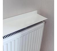 Mensola galleggiante per termosifone, installazione senza trapano, 40 cm x 200 cm, colore bianco, elegante contenitore per casa e ufficio, 160 x 15 cm, soluzione ideale per la copertura del radiatore