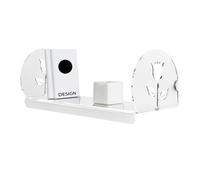 Mensola in metacrilato L60xP24xh24cm Flower colore trasparente trasparente